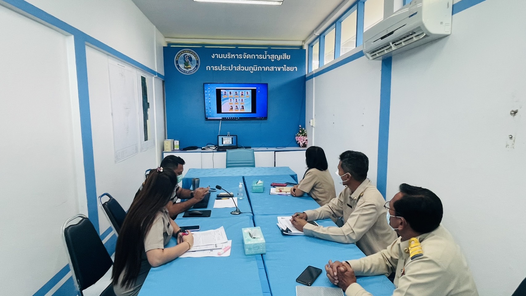 การประปาส่วนภูมิภาคสาขาไชยารับการตรวจประเมินผลการดำเนินงาน โครงการจัดการน้ำสะอาด Water Safety Plan : WSP ประจำปี 2564