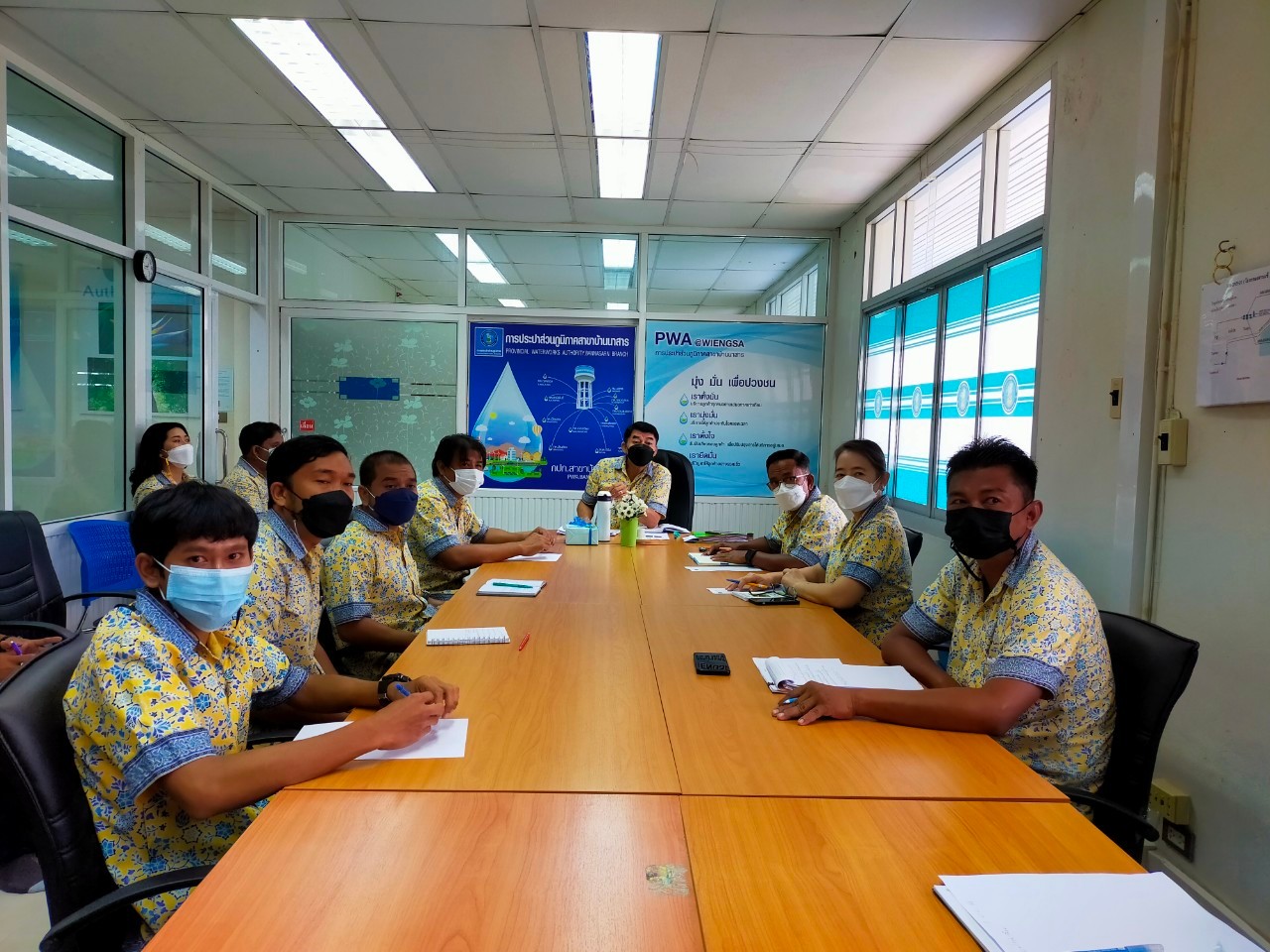 การประปาส่วนภูมิภาคสาขาบ้านนาสาร จัดกิจกรรมสนทนายามเช้า "Morning Talk" ครั้งที่ 12/2564