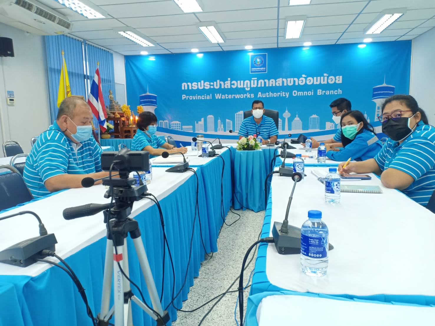 การประปาส่วนภูมิภาคสาขาอ้อมน้อย จัดกิจกรรมสนทนายามเช้า (Morning Talk) ครั้งที่ 12/2564