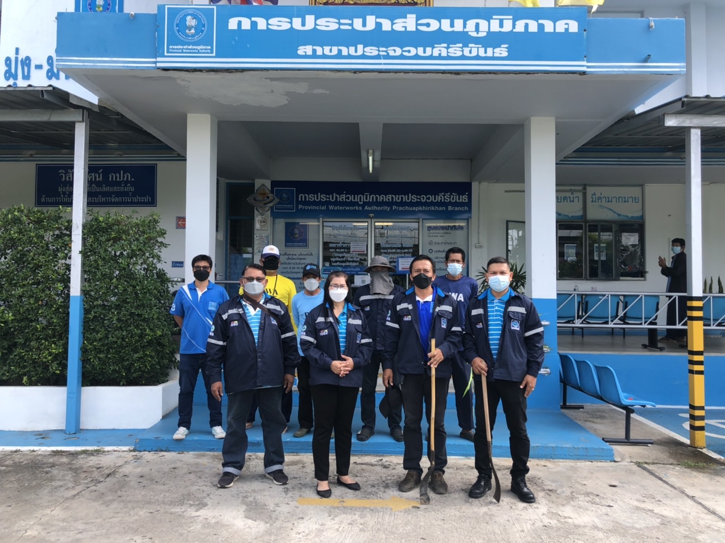 การประปาส่วนภูมิภาคสาขาประจวบคีรีขันธ์ ลงพื้นที่ดำเนินการค้นหาท่อแตก/ท่อรั่ว DMA-04 และ DMA-05