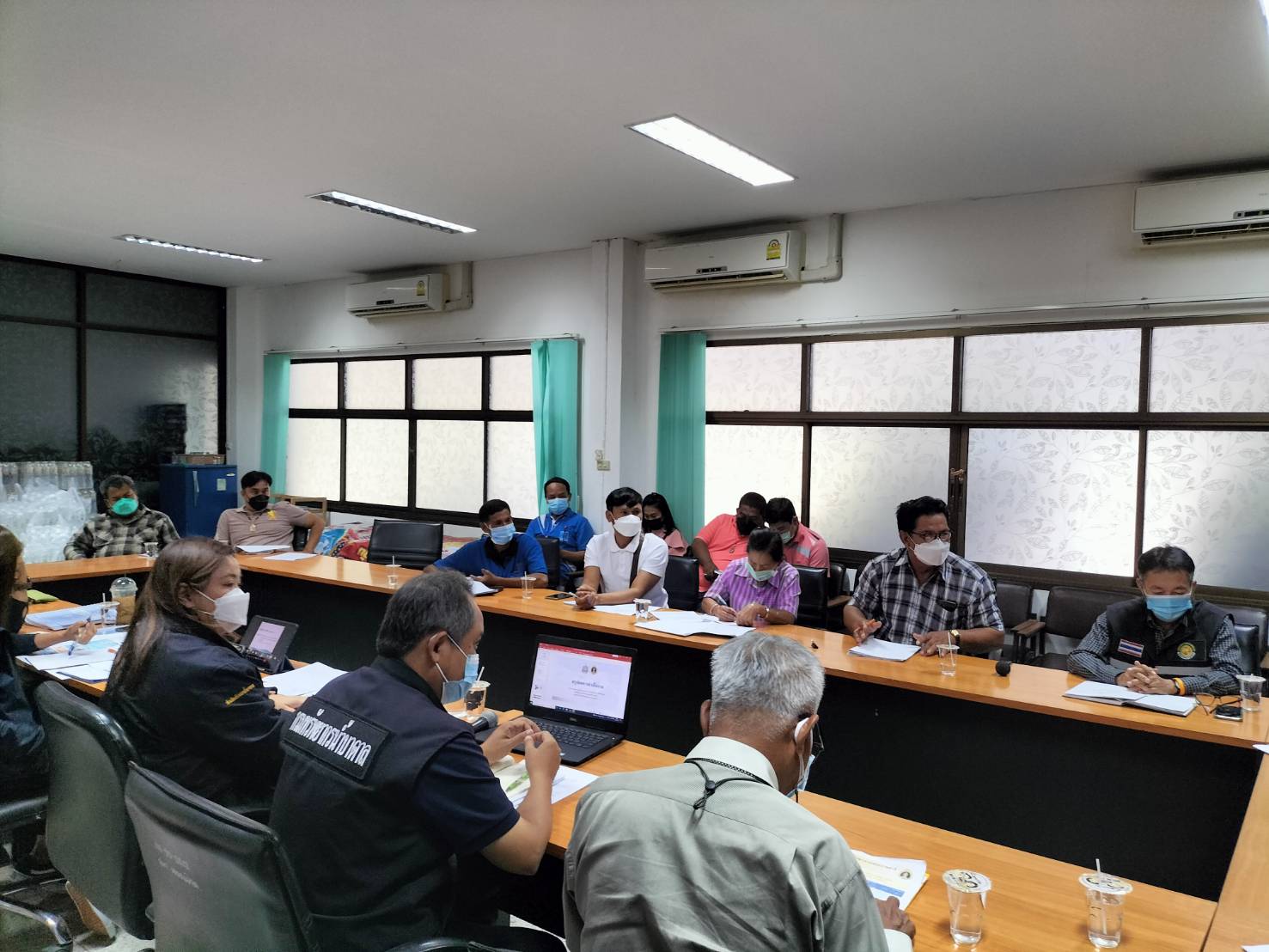 การประปาส่วนภูมิภาคสาขาเลาขวัญ ร่วมประชุมกับ องค์การบริหารส่วนตำบลหนองฝ้าย