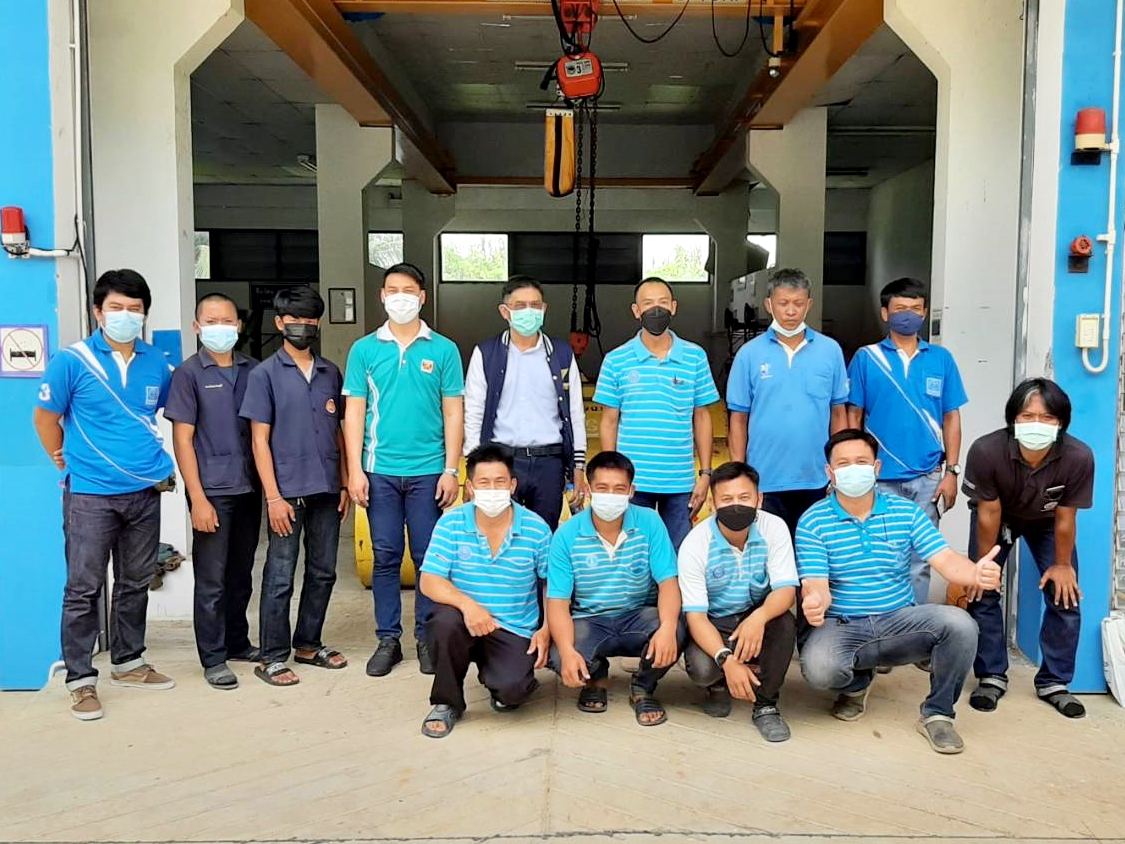 งานผลิต กปภ.สาขาสมุทรสาคร เข้ารับการฝึกอบรมการใช้งานคลอรีนเหลวให้ปลอดภัย