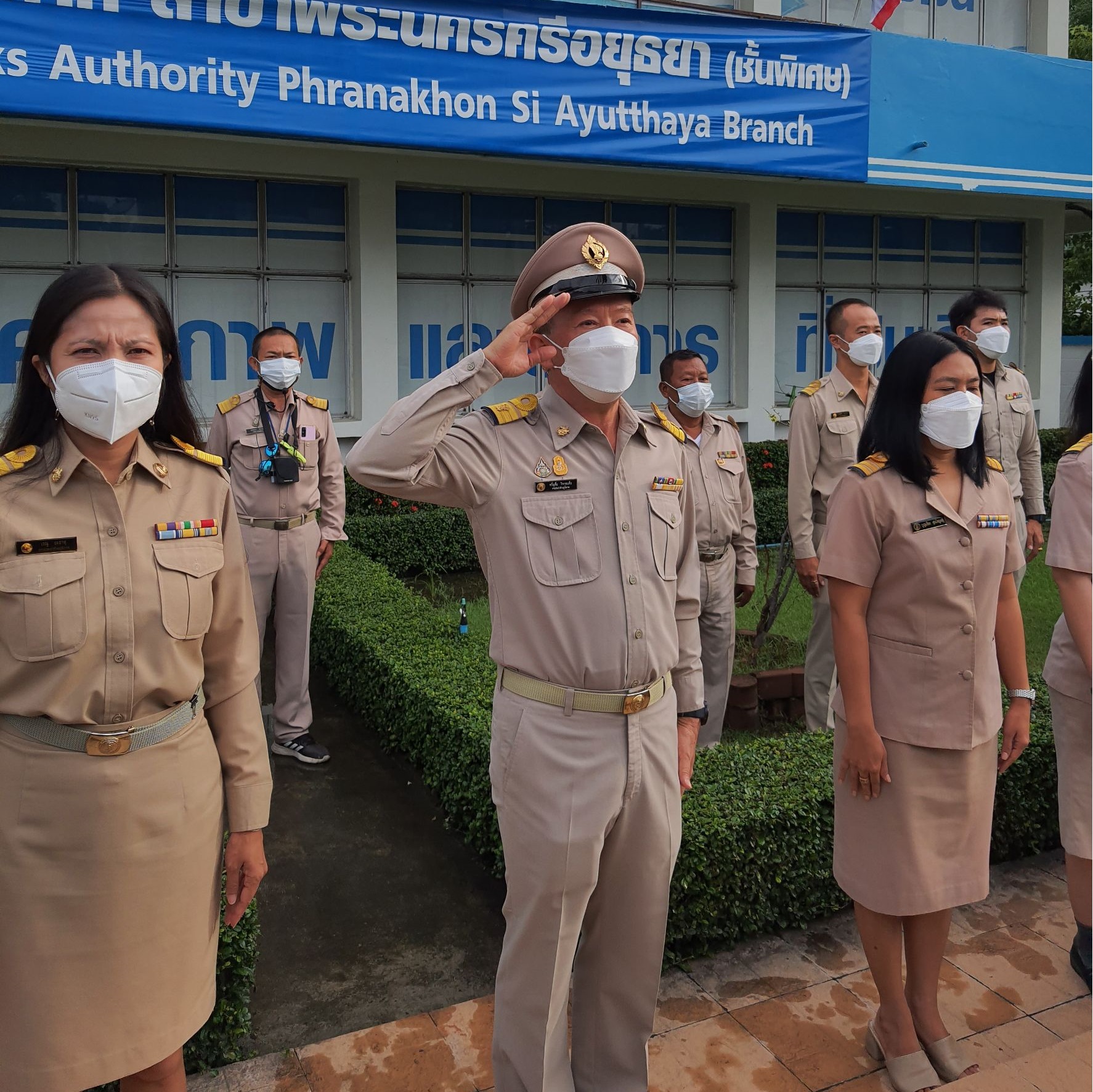 วันที่ 28 กันยายน 2564 เวลา 8.00 น. กปภ.สาขาพระนครศรีอยุธยา(พ.) จัดกิจกรรมเนื่องในวันพระราชธงชาติไทย (Thai National Day)