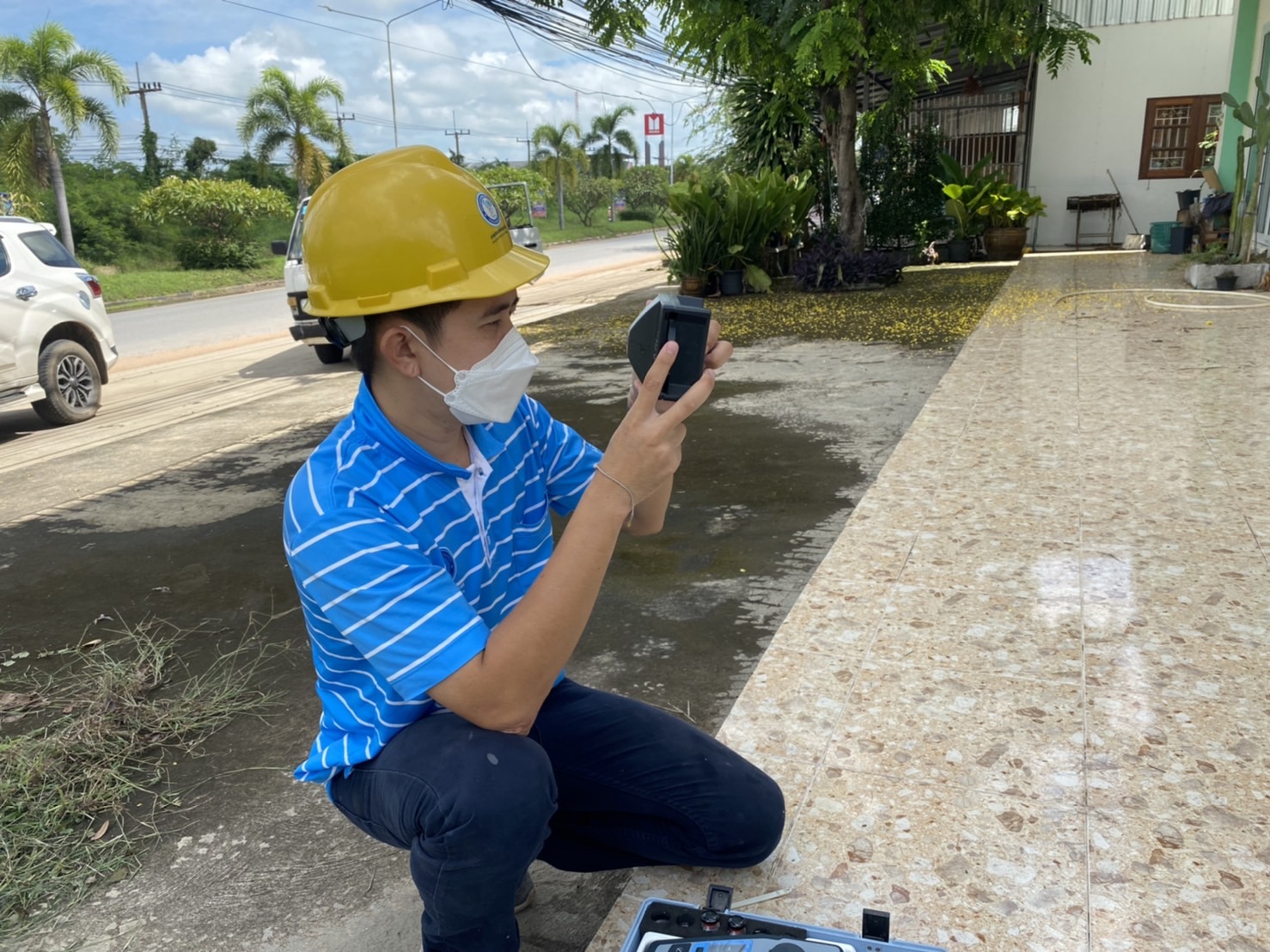 กปภ.สาขามหาสารคาม ตรวจสอบและเฝ้าระวังคุณภาพน้ำในระบบจำหน่ายตามโครงการน้ำประปาดื่มได้