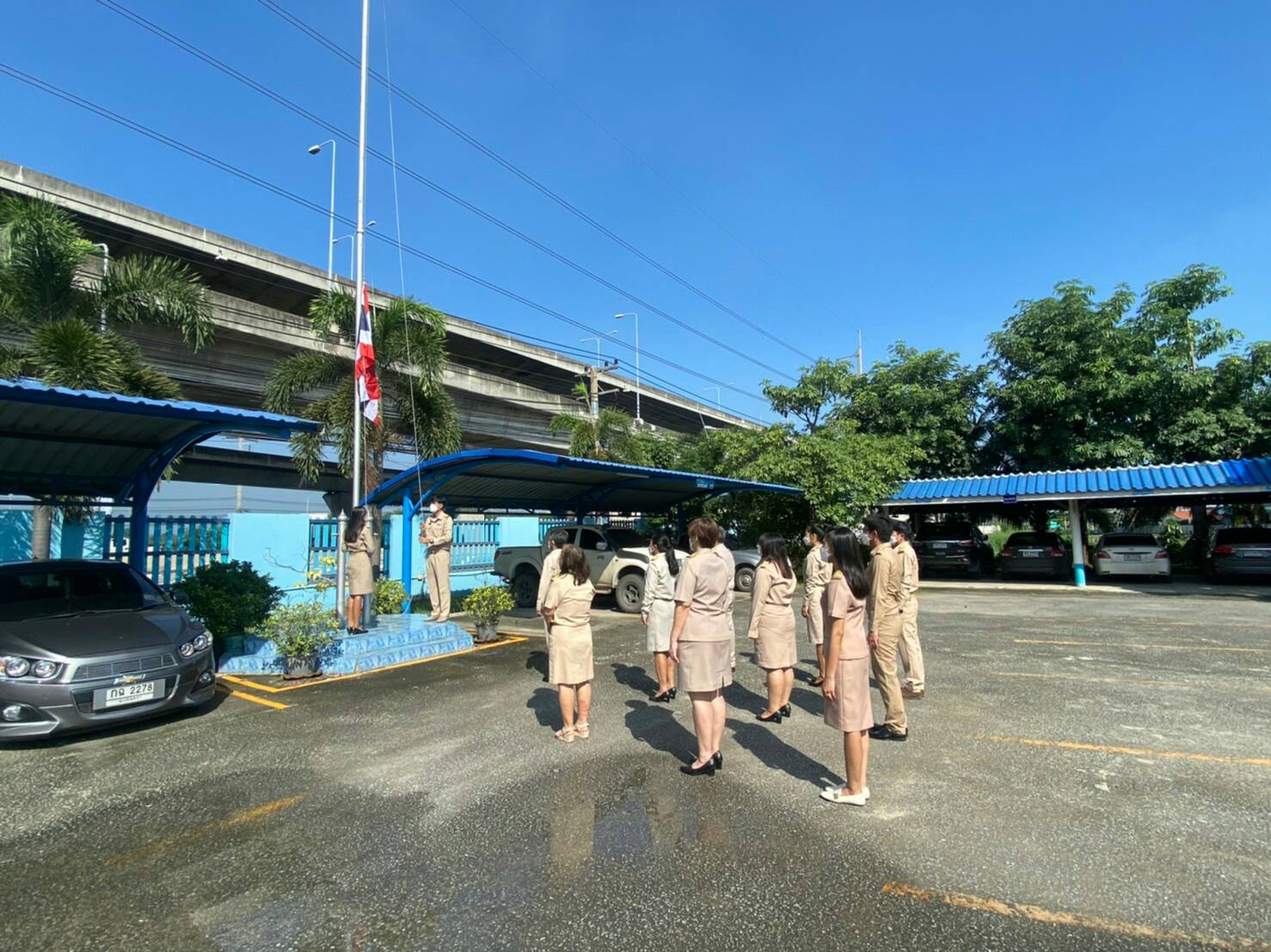 การประปาส่วนภูมิภาคกปภ.สาขาบางปะกง จัดกิจกรรมเนื่องในวันพระราชทานธงชาติไทย  (Thai National Flag Day)