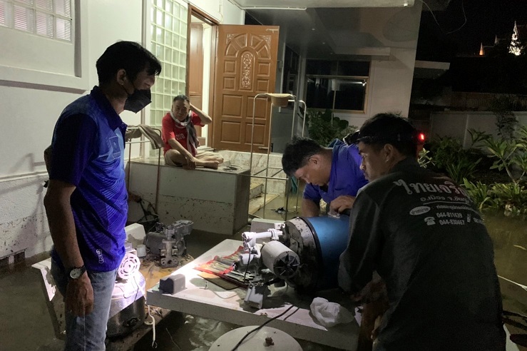 กปภ.สาขาชัยภุมิ ลงพื้นที่ตรวจสอบระบบประปาและไฟฟ้าพื้นที่ จ.ชัยภูมิ
