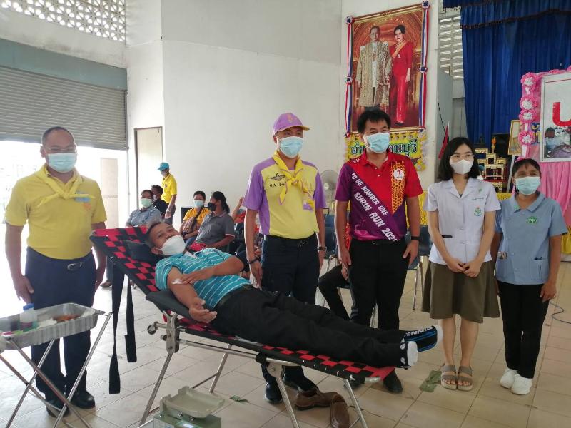 กปภ.สาขารัตนบุรี ร่วมสนับสนุนน้ำดื่ม และร่วมบริจาคโลหิต เดือนตุลาคม 2564