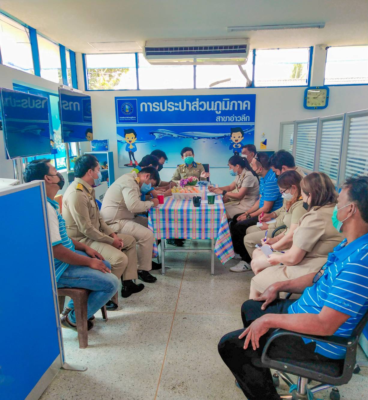 การประปาส่วนภูมิภาคสาขาอ่าวลึก ร่วมจัดกิจกรรมสนทนายามเช้า (Morning Talk) ครั้งที่ 1/2565 ประจำเดือน ตุลาคม