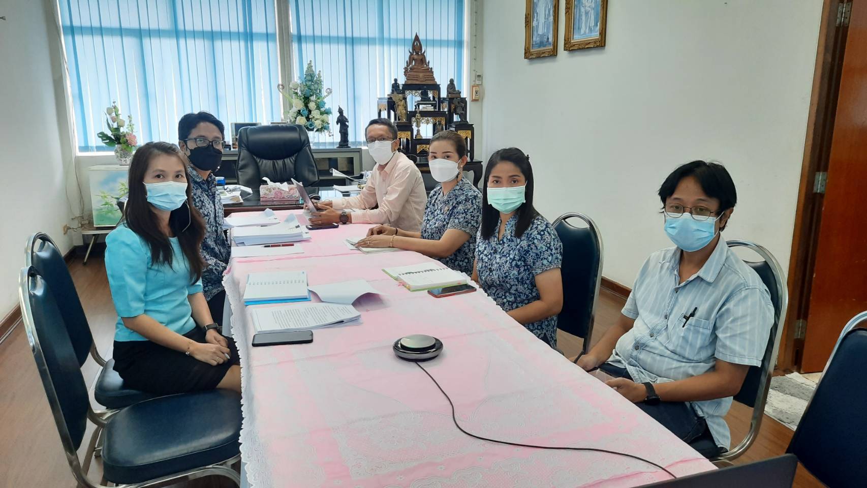 กปภ.สาขาภูเก็ต ร่วมประชุมเพื่อรับมอบนโยบายผ่านระบบ Zoom meeting เนื่องในโอกาสเริ่มทำงานในปีงบประมาณ 2565