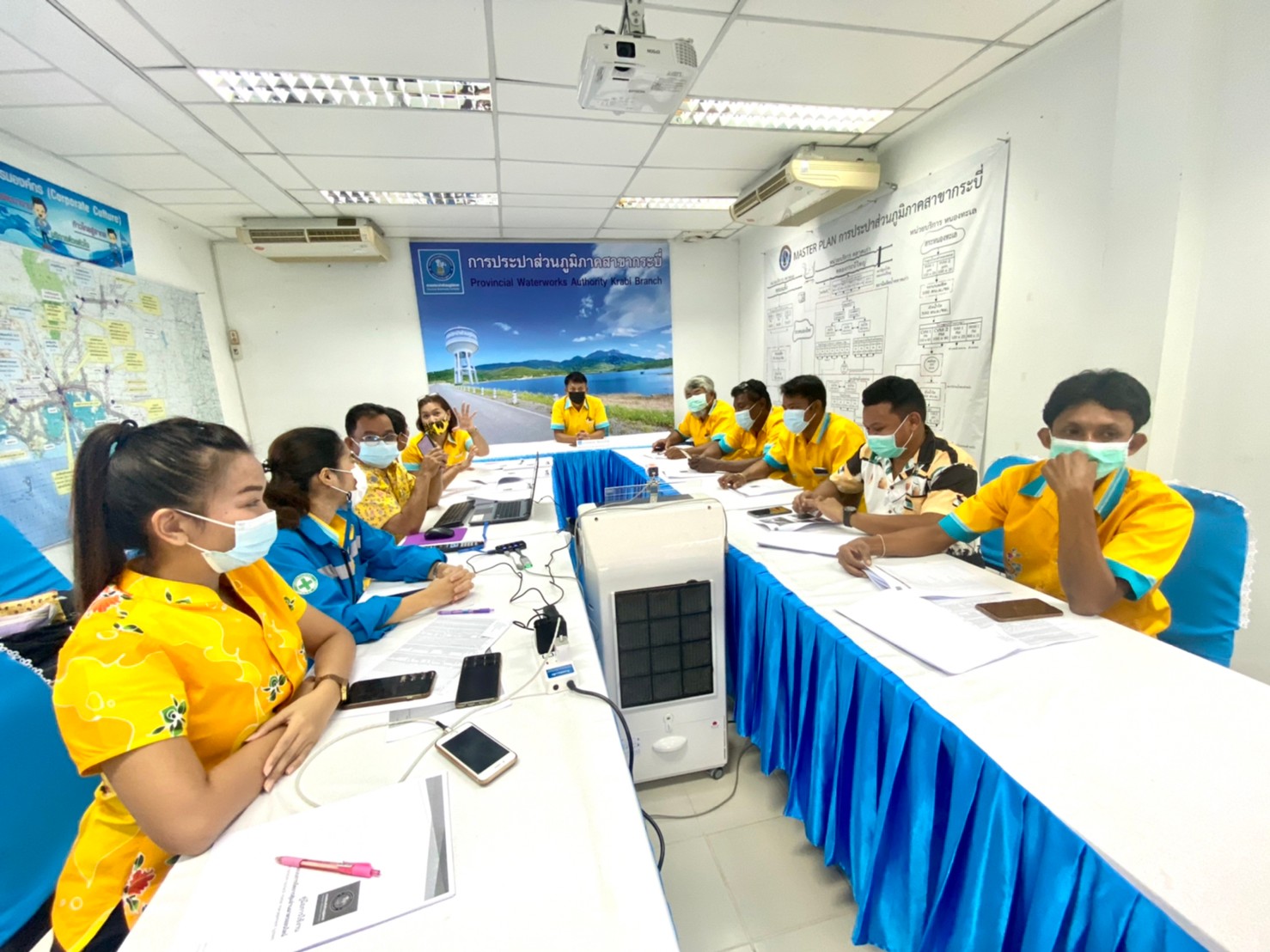 การประปาส่วนภูมิภาคสาขากระบี่ ร่วมประชุมซักซ้อมการสุ่มมาตรวัดน้ำ โดยระบบแผนที่และการสุ่มมาตรวัดน้ำ การประปาส่วนภูมิภาค ( Map and meter random check : Provincial Waterworks Autority)