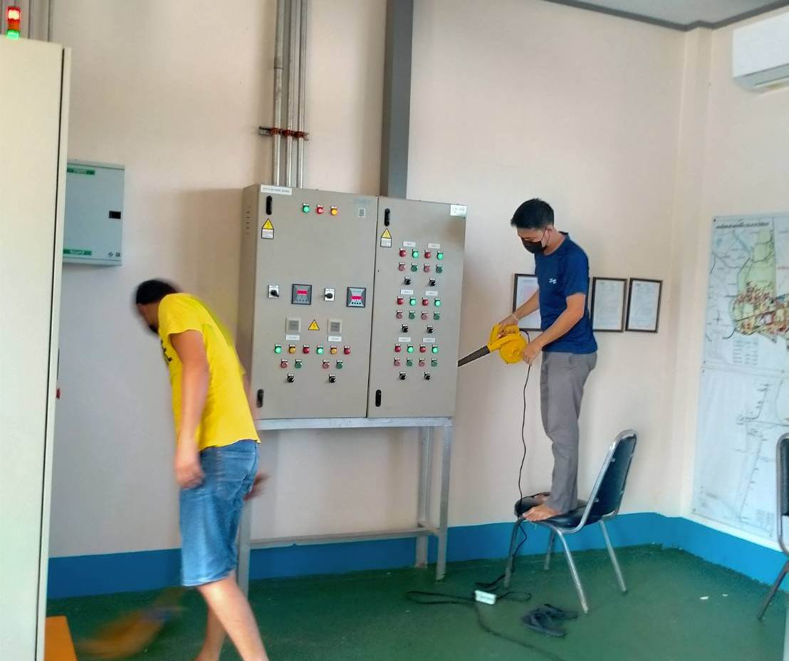 กปภ.สาขารังสิต (พ) จัดกิจกรรม Big Cleaning Day บริเวณโดยรอบสถานีจ่ายน้ำบึงคำพร้อย ตามหลักกิจกรรม 5 ส.