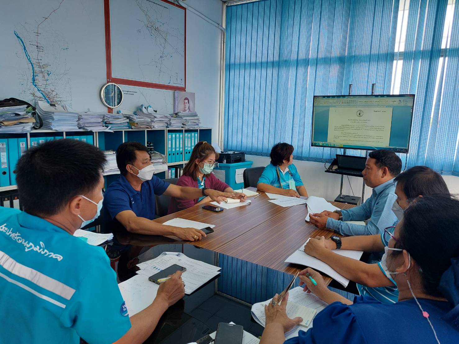 กปภ.สาขากำแพงเพชร ประชุมซักซ้อมเตรียมความพร้อม ISO 9001: 2015 ประจำปี 2565
