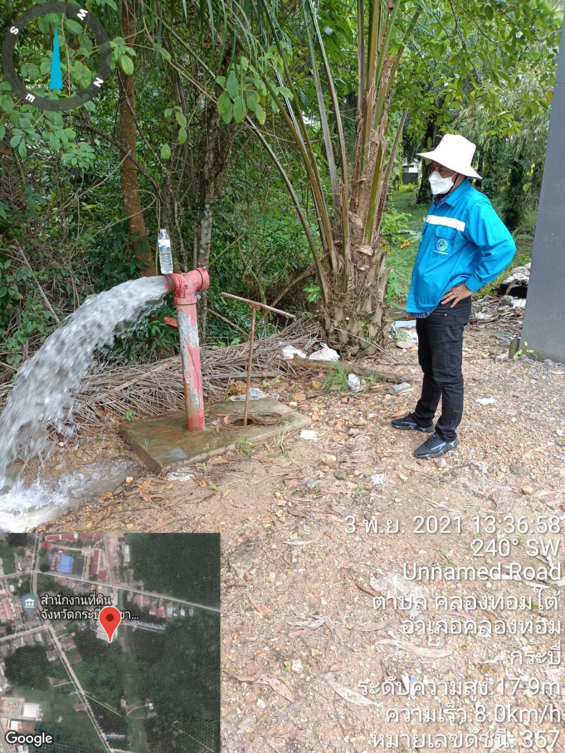 การประปาส่วนภูมิภาคสาขาคลองท่อม ดำเนินการเปิดล้างตะกอนระบายในเส้นท่อจ่ายน้ำ (Blow off) ผ่านหัวดับเพลิง โดยลงพื้นที่บริเวณหมู่บ้านคุณปรีชา ตำบลคลองท่อมใต้ อำเภอคลองท่อม จังหวัดกระบี่