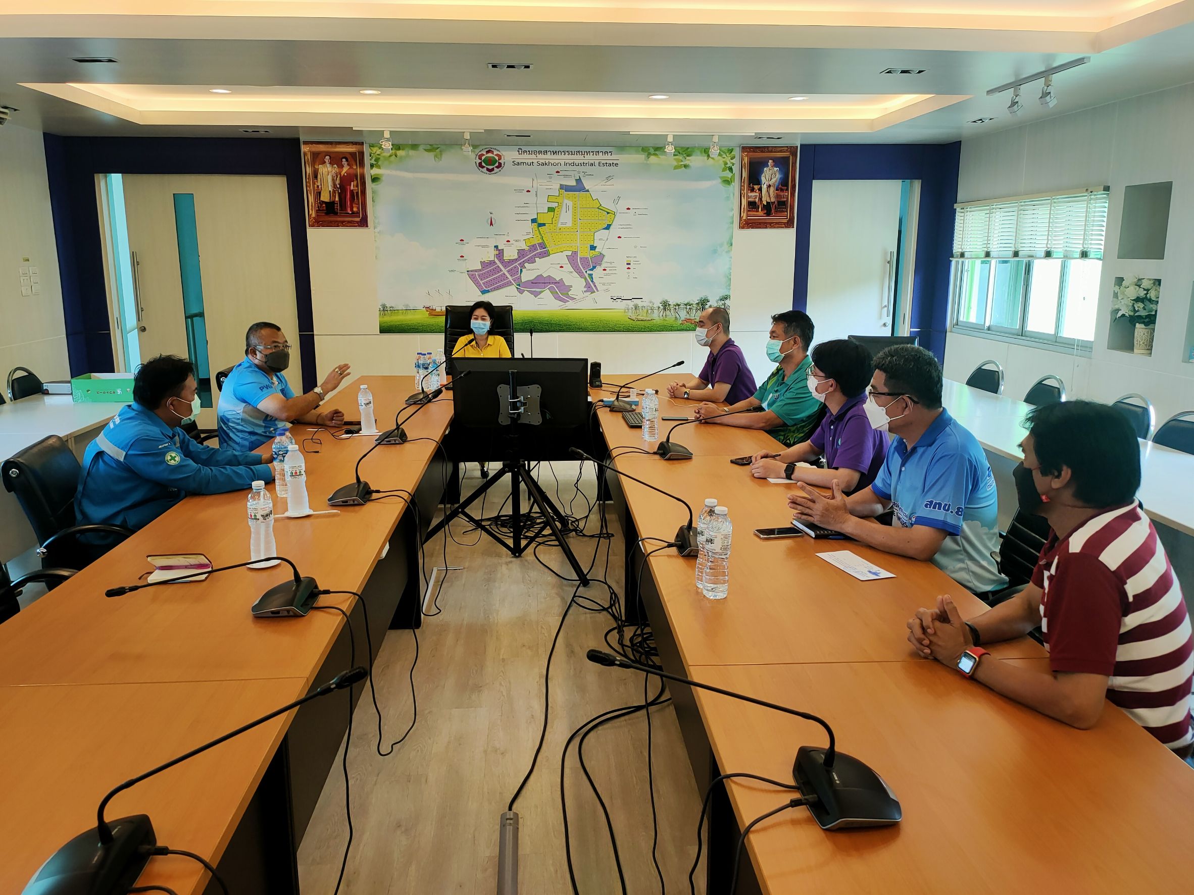ผจก.กปภ.สาขาสมุทรสาคร ลงพื้นที่ตรวจเยี่ยมลูกค้ารายใหญ่ณ นิคมอุตสาหกรรมสมุทรสาคร