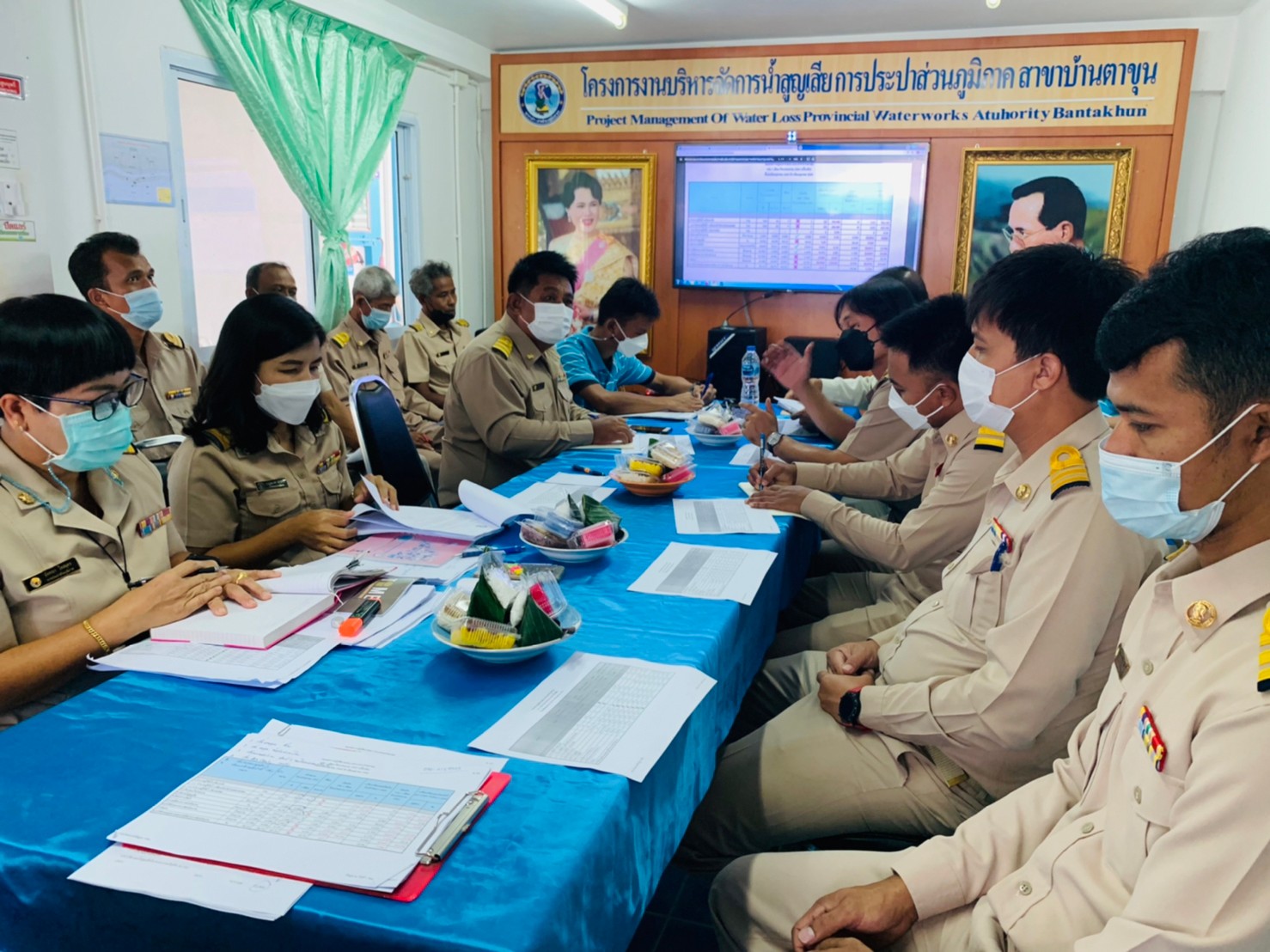 กปภ.สาขาบ้านตาขุน ดำเนินกิจกรรม Morning Talk (สนทนายามเช้า) ครั้งที่ 2/2565 ประจำเดือนพฤศจิกายน 2564