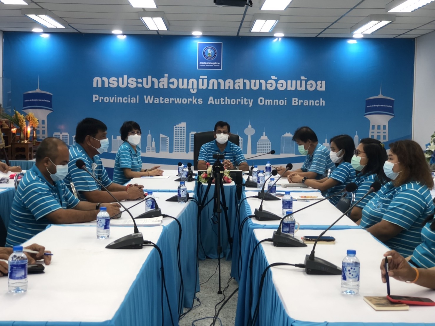 การประปาส่วนภูมิภาคสาขาอ้อมน้อย จัดกิจกรรมสนทนายามเช้า (Morning Talk) ครั้งที่ 2/2565