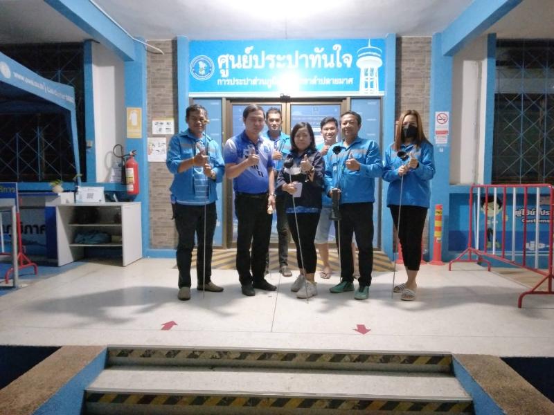 กปภ.สาขาลำปลายมาศลงพื้นที่เดินสำรวจหาท่อแตก-ท่อรั่วตามแผนปฏิบัติการลดน้ำสูญเสีย พฤศจิกายน 2564
