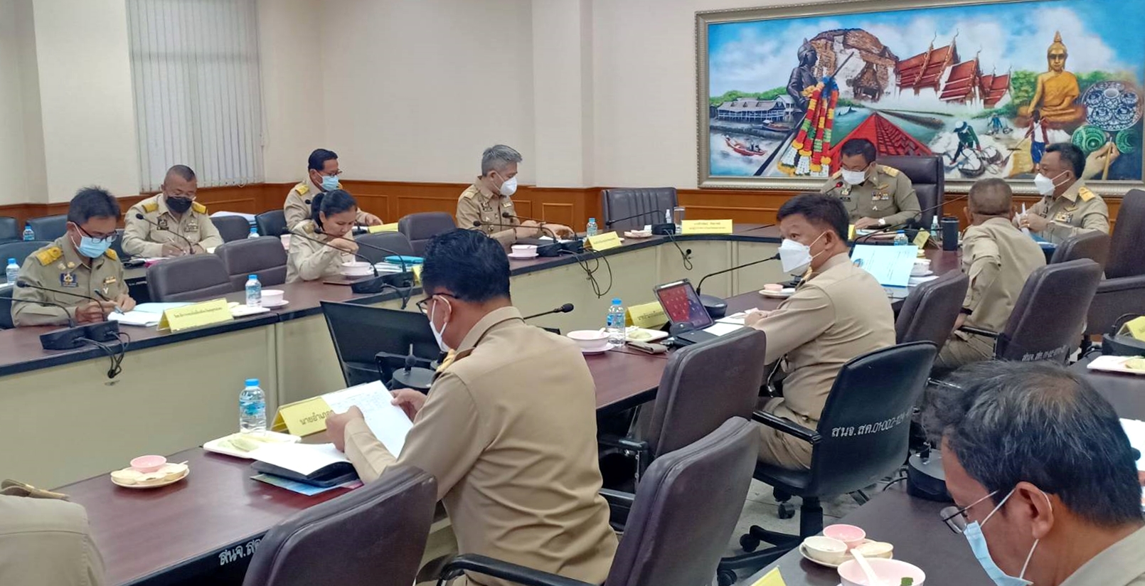 กปภ.สาขาสมุทรสาคร ร่วมประชุมการทำงานแบบบูรณาการทุกภาคส่วนร่วมกับจังหวัดสมุทรสาคร