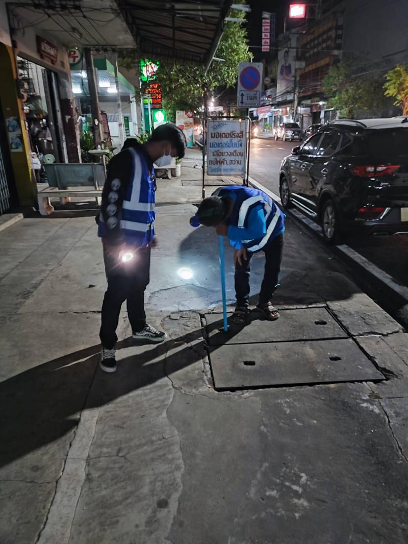 กปภ.สาขาศรีสะเกษลงพื้นที่สำรวจหาท่อแตก-ท่อรั่วตามแผนปฏิบัติการลดน้ำสูญเสียประจำเดือนธันวาคม 2564