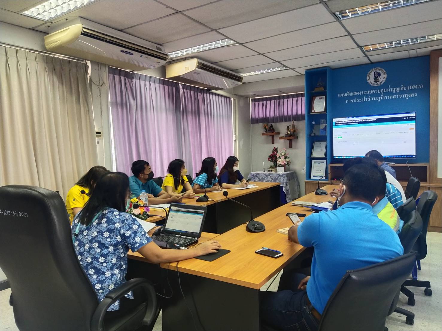 การประปาส่วนภูมิภาคสาขาทุ่งสง จัดกิจกรรม OJT (On The Job Training) เรื่องระบบสุ่มอ่านมาตรออนไลน์