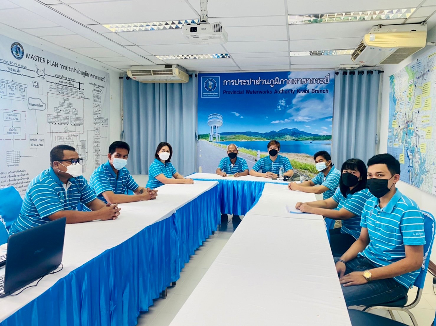 การประปาส่วนภูมิภาคสาขากระบี่ ร่วมอบรมโครงการ พัฒนาระบบสารสนเทศสนับสนุนการจัดการและติดตามข้อร้องเรียน (Smart 1662) ผ่านระบบออนไลน์