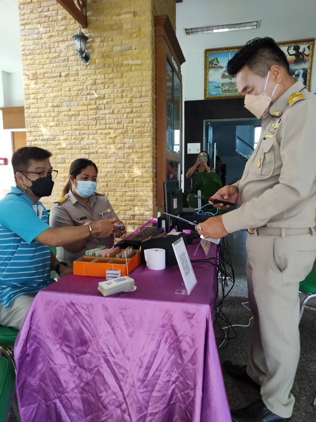 การประปาส่วนภูมิภาคสาขาจันดี ออกให้บริการรับชำระค่าน้ำนอกสถานที่