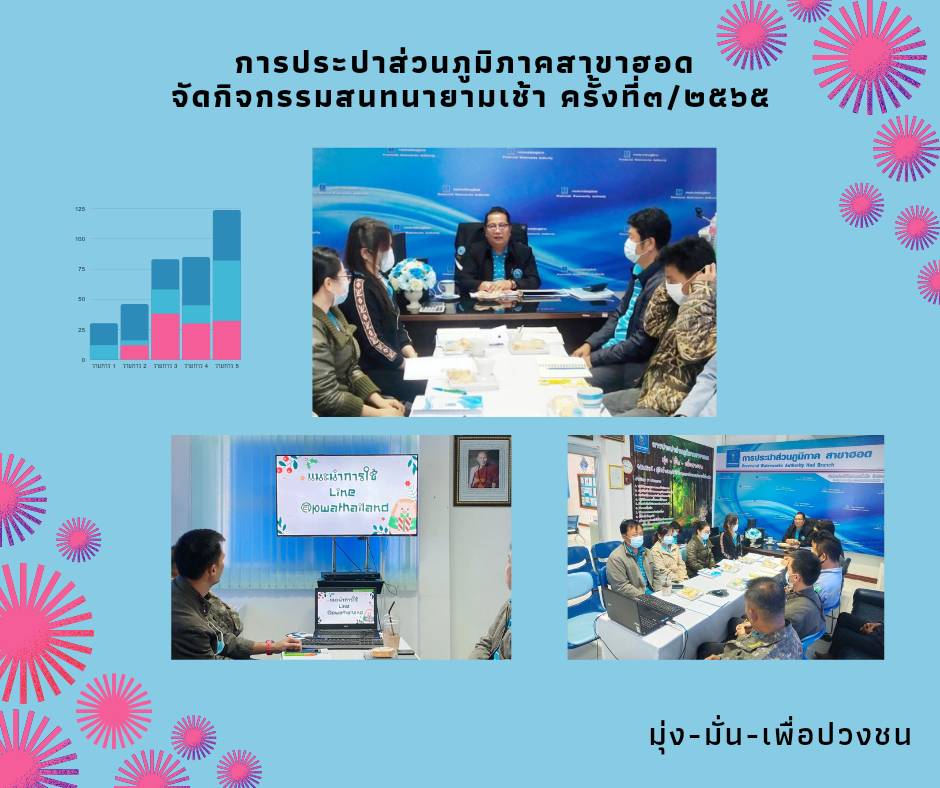 กปภ.สาขาฮอด จัดกิจกรรมสนทนายามเช้า (Morning Talk)