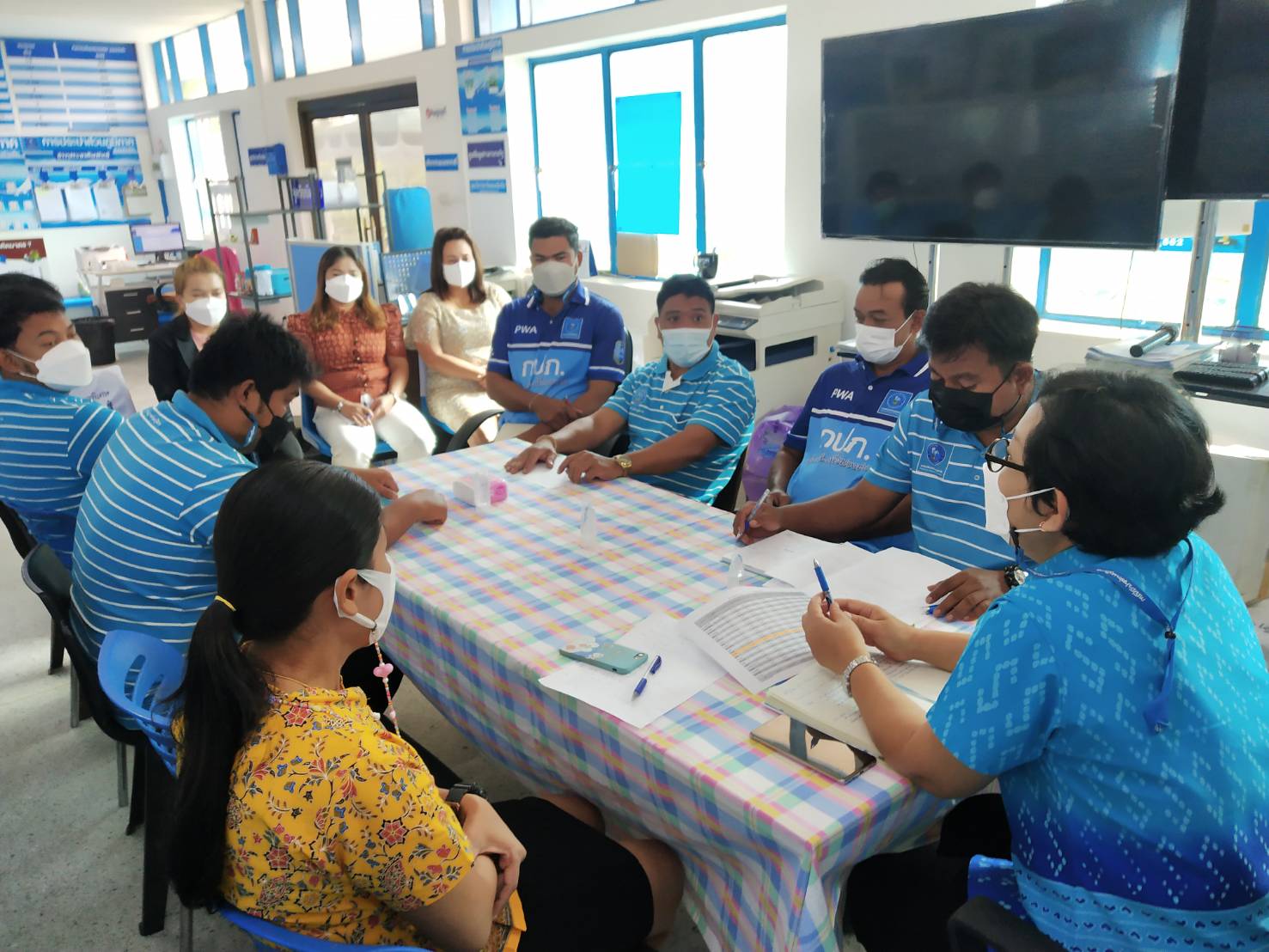 การประปาส่วนภูมิภาคสาขาอ่าวลึก ร่วมจัดกิจกรรมสนทนายามเช้า (Morning Talk) ครั้งที่ 3/2565 ประจำเดือนธันวาคม 2564