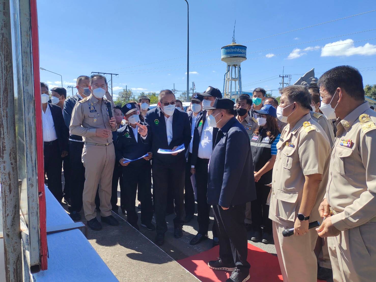 การประปาส่วนภูมิภาคสาขาพิมายร่วมต้อนรับ รองนายกรัฐมนตรี