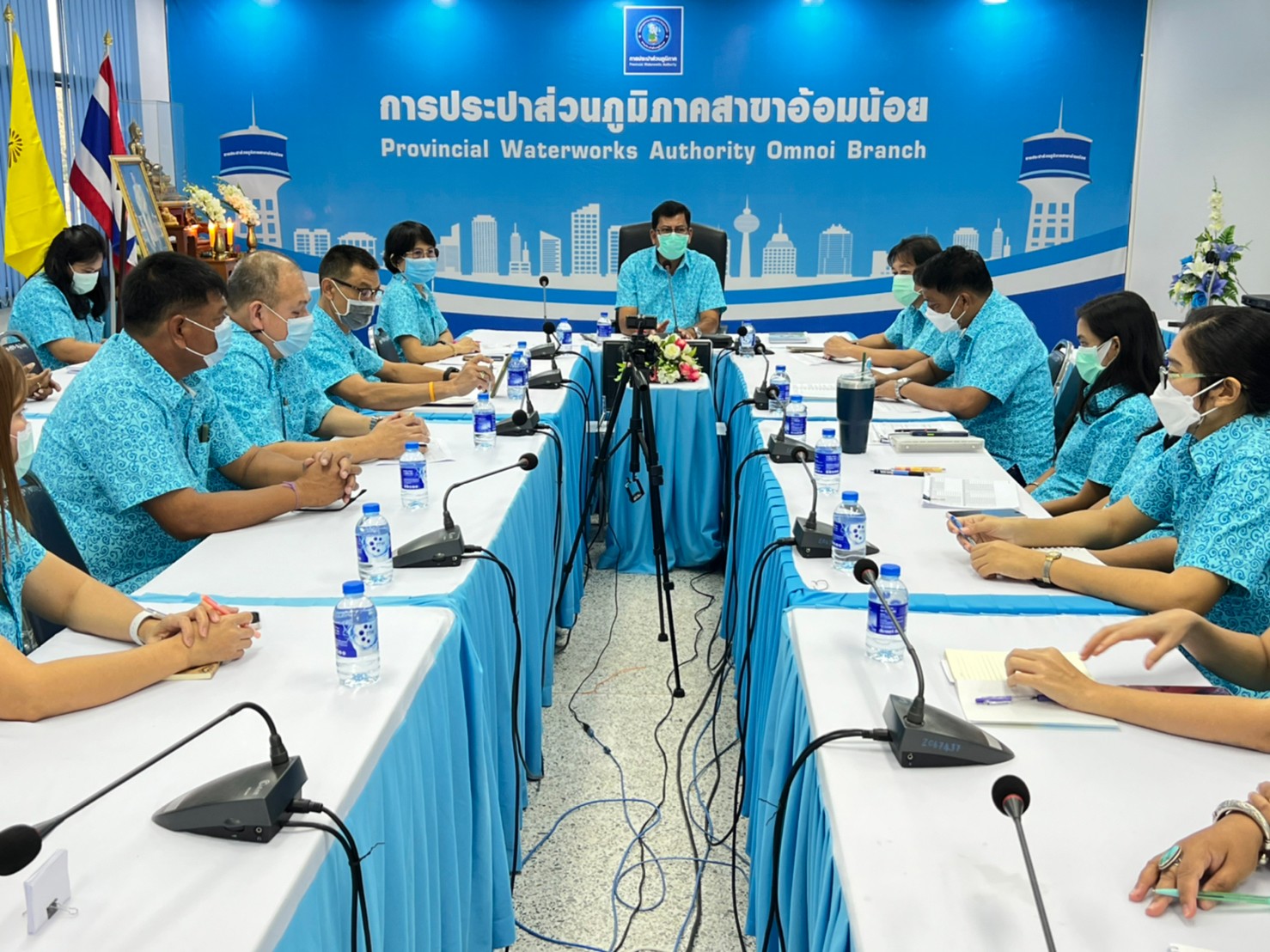 การประปาส่วนภูมิภาคสาขาอ้อมน้อย จัดกิจกรรมสนทนายามเช้า (Morning Talk) ครั้งที่ 3/2565