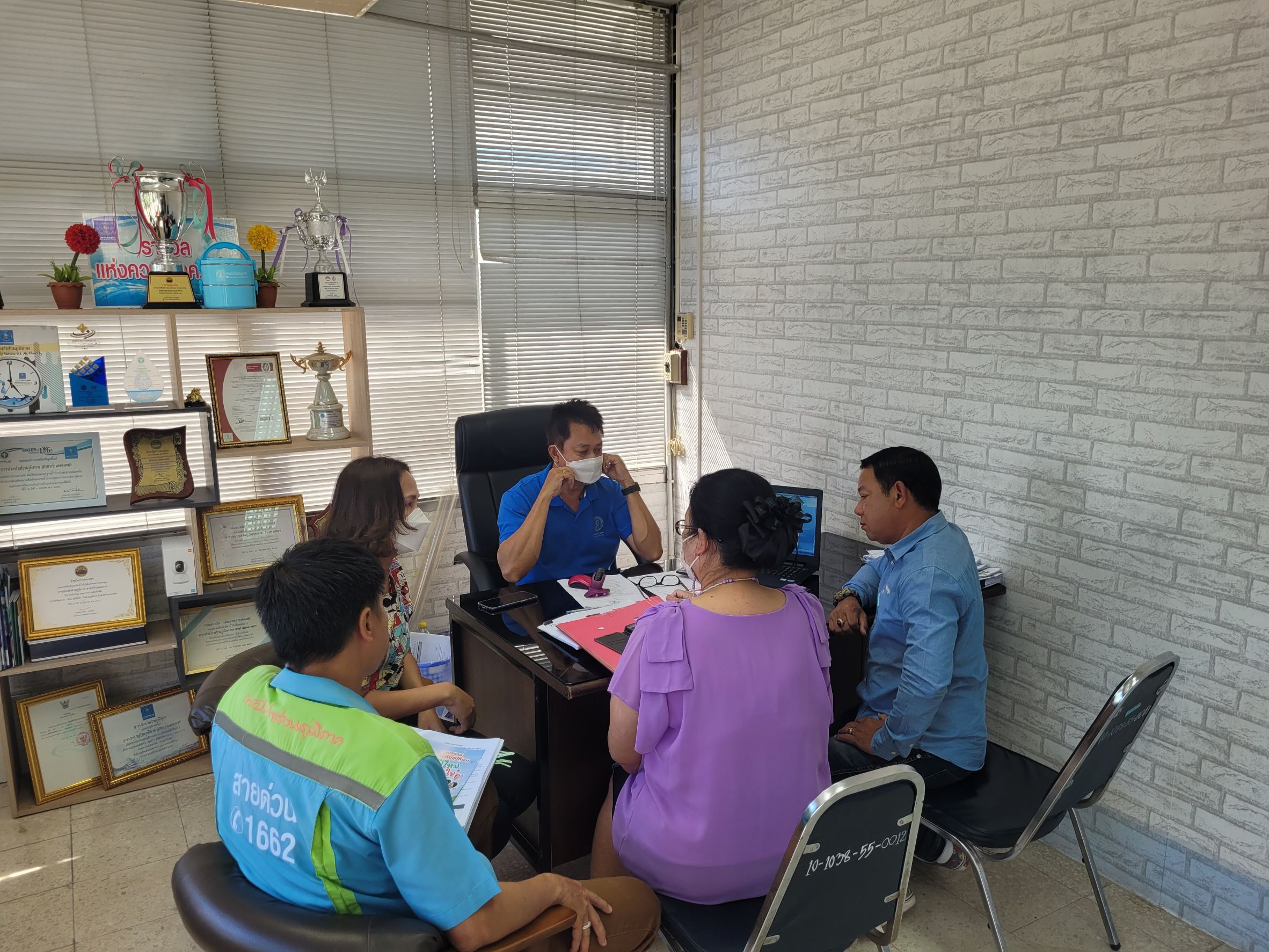 กปภ.สาขากำแพงเพชร ซักซ้อมทดลองงานในระบบ SMART 1662 ที่จะ GO LIVE พร้อมกันในวันที่ 1 มกราคม 2565 นี้