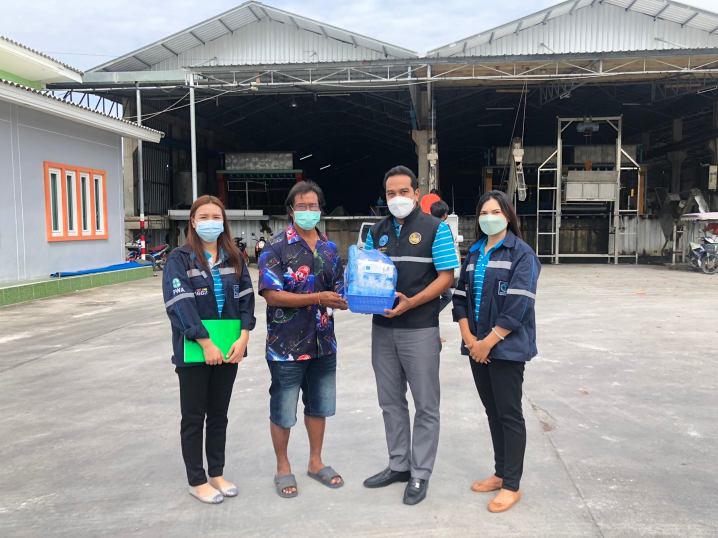 การประปาส่วนภูมิภาคสาขาประจวบคีรีขันธ์ สวัสดีปีใหม่ ลูกค้ารายใหญ่เพื่อสร้างความสัมพันธ์ที่ดี ประจำปี 2565