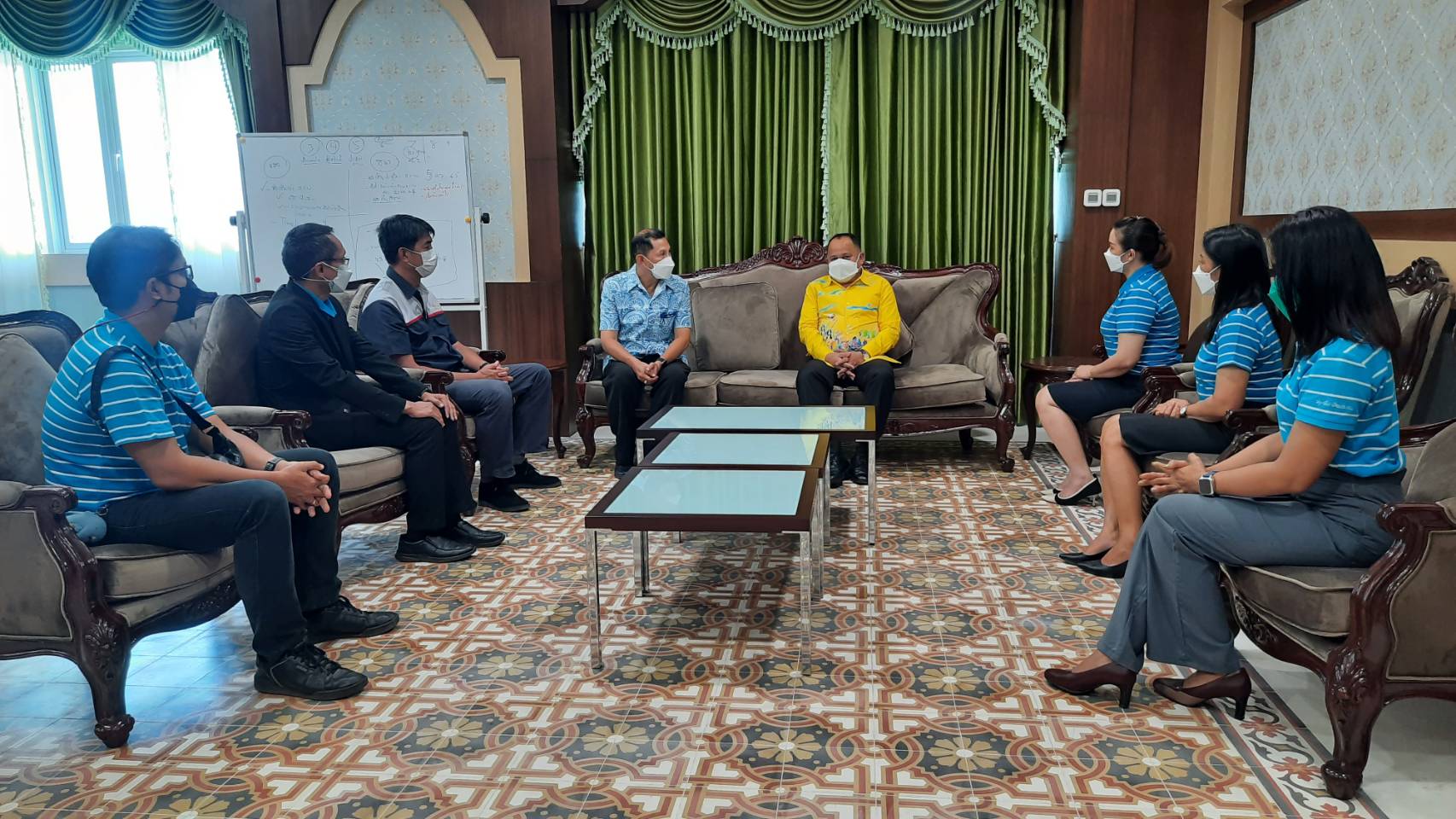 กปภ.สาขาภูเก็ต เข้าพบผู้ว่าราชการจังหวัดภูเก็ต และรองผู้ว่าราชการจังหวัดภูเก็ต เพื่อสวัสดีปีใหม่ประจำปี 2565