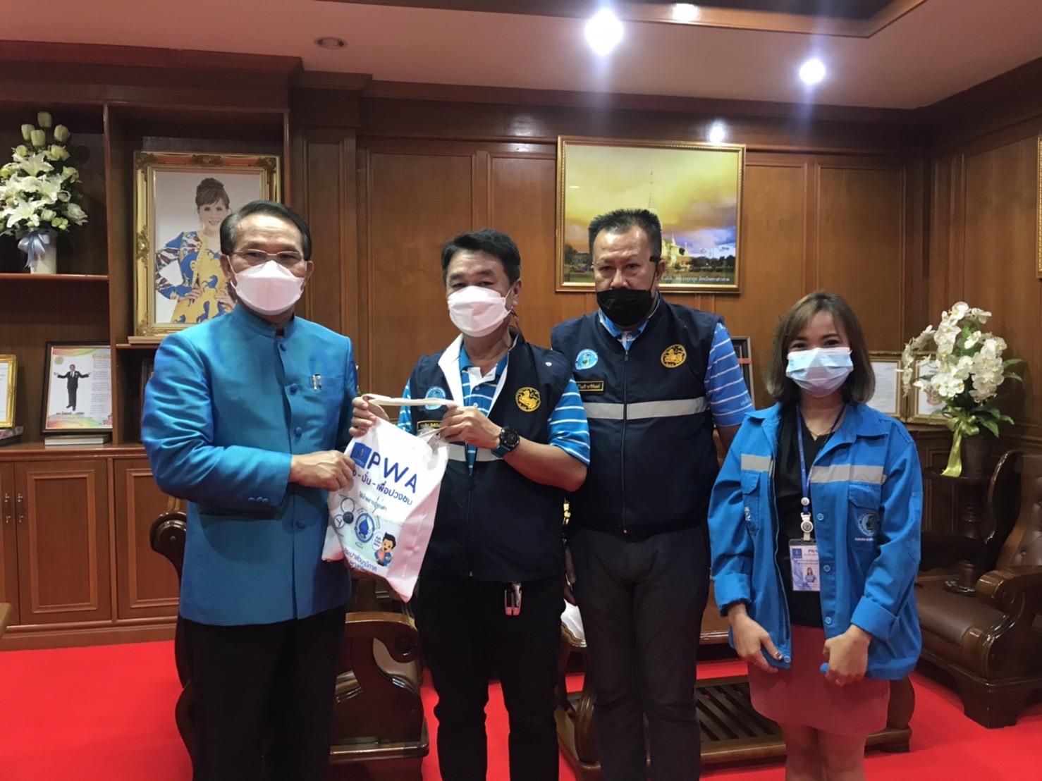 กปภ.สาขามหาสารคาม สวัสดีปีใหม่หน่วยงานราชการ และลูกค้ารายใหญ่ในพื้นที่ จังหวัดมหาสารคาม