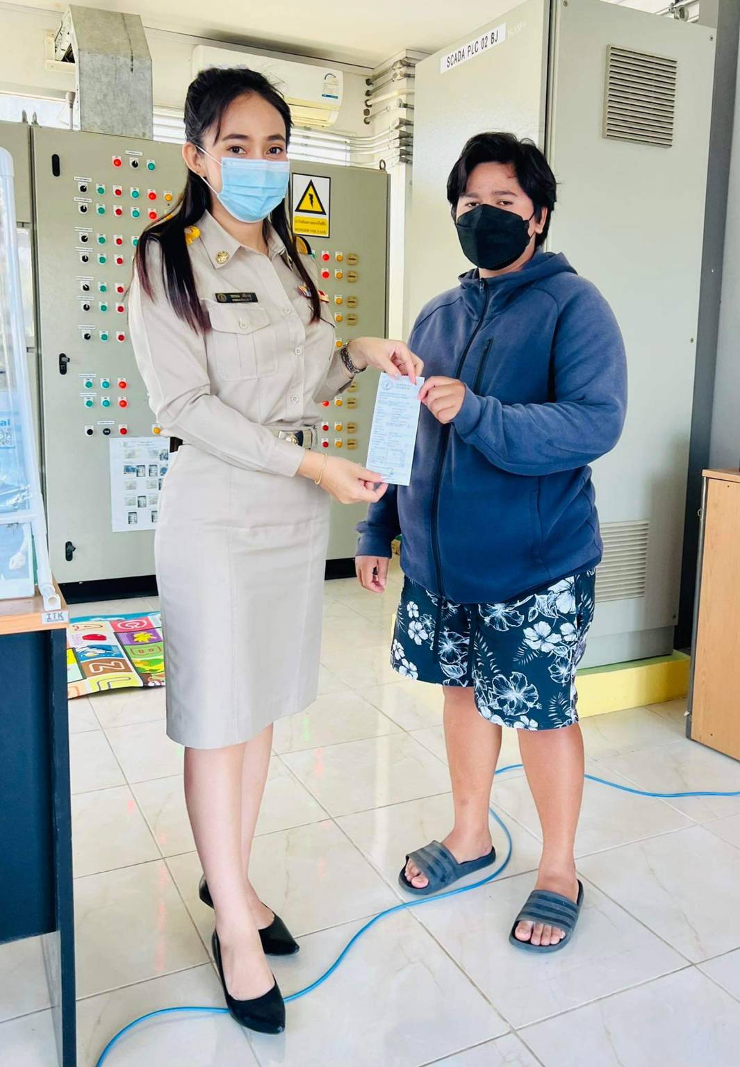กปภ.สาขาภูเก็ต ลงพื้นที่รับชำระค่าน้ำประปานอกสถานที่ครั้งที่ 1 ประจำเดือนมกราคม 2565 ณ สถานีผลิตน้ำบ้านบางโจ ตำบลศรีสุนทร อำเภอถลาง จังหวัดภูเก็ต