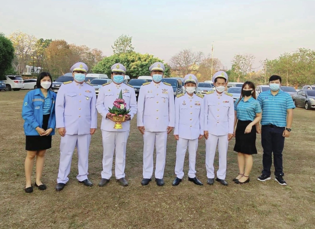กปภ.สาขาปราจีนบุรี ร่วมกิจกรรมวางพานพุ่มพ่อขุนรามคำแหง