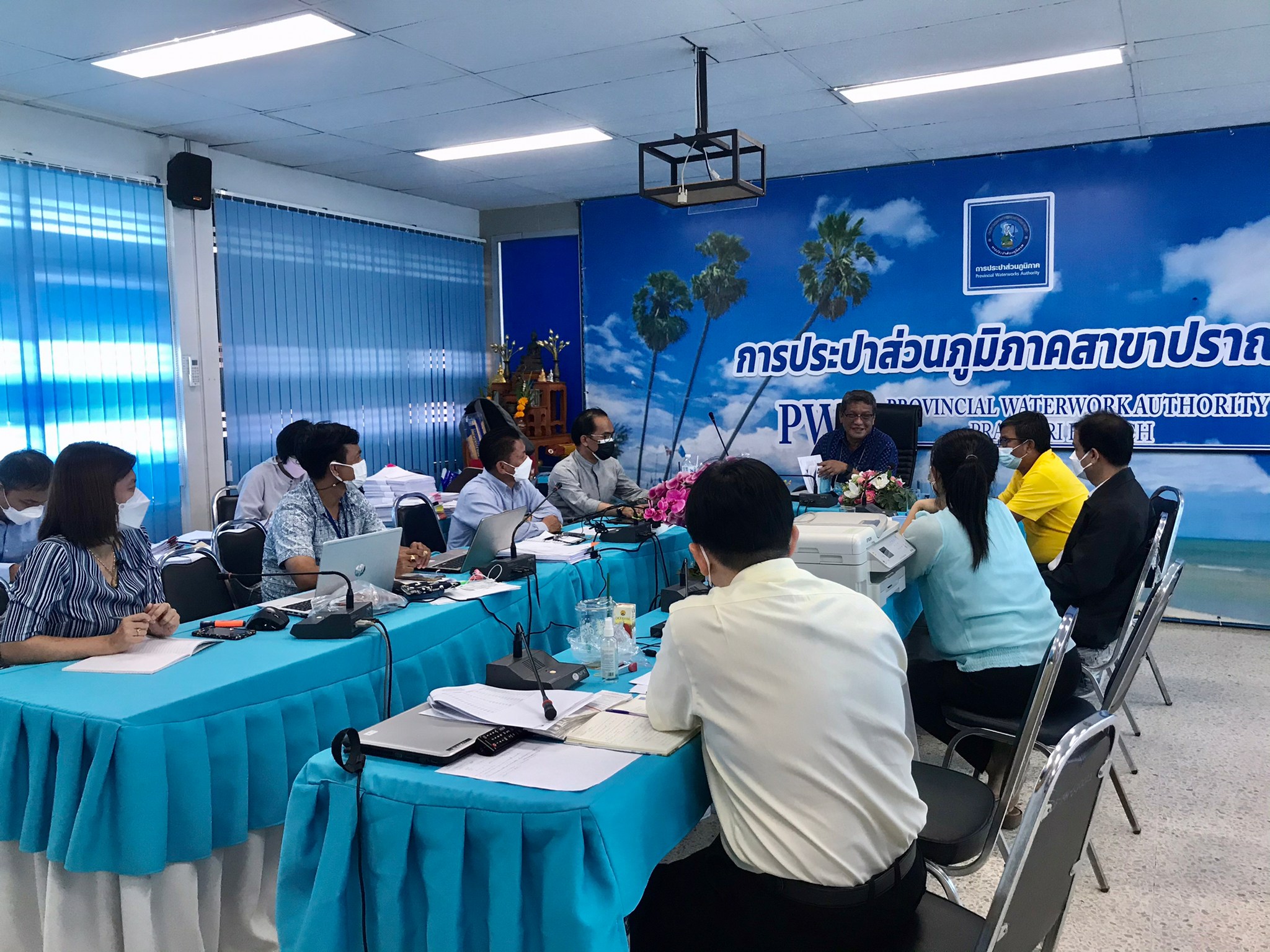 กปภ.สาขาปราณบุรี ให้การต้อนรับ ฝ่ายตรวจสอบหน่วยงานส่วนกลาง กตท,งตค