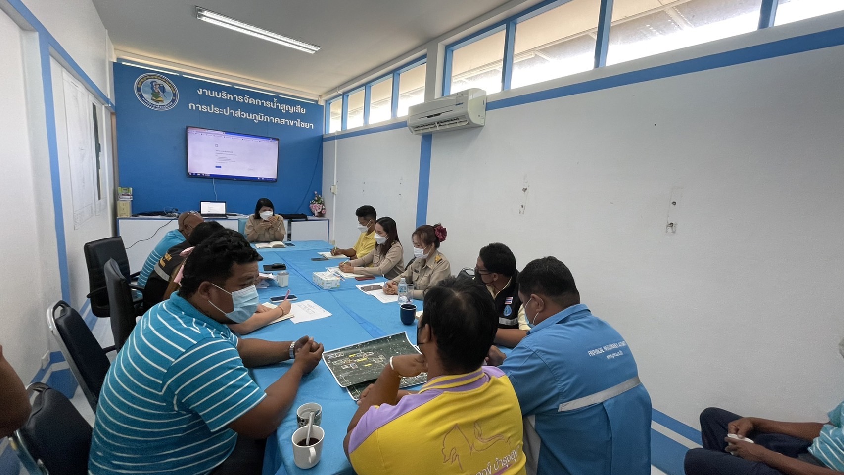 การประปาส่วนภูมิภาคสาขาไชยา จัดกิจกรรม โครงการสนทนายามเช้า (Morning Talk) ครั้งที่ 6/2565