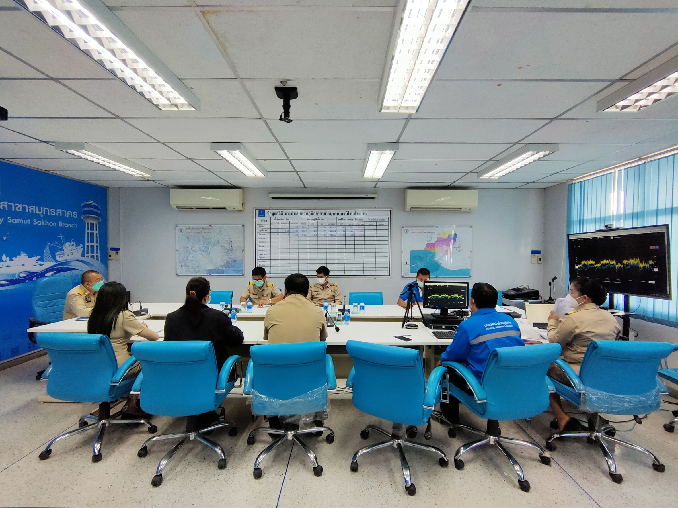กปภ.สาขาสมุทรสาคร ประชุมติดตามเร่งรัดกิจกรรมลดน้ำสูญเสีย และลดข้อร้องเรียน
