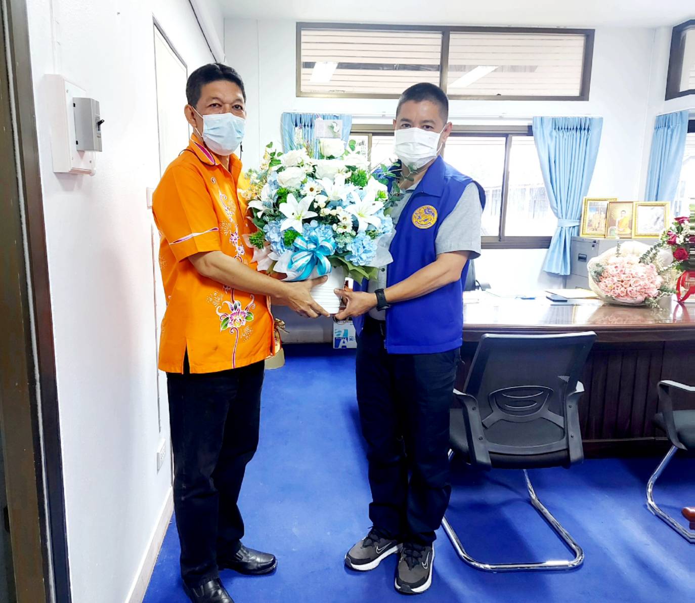 กปภ.สาขากาญจนดิษฐ์ แสดงความยินดีและแนะนำตัวต่อนายอำเภอกาญจนดิษฐ์ท่านใหม่
