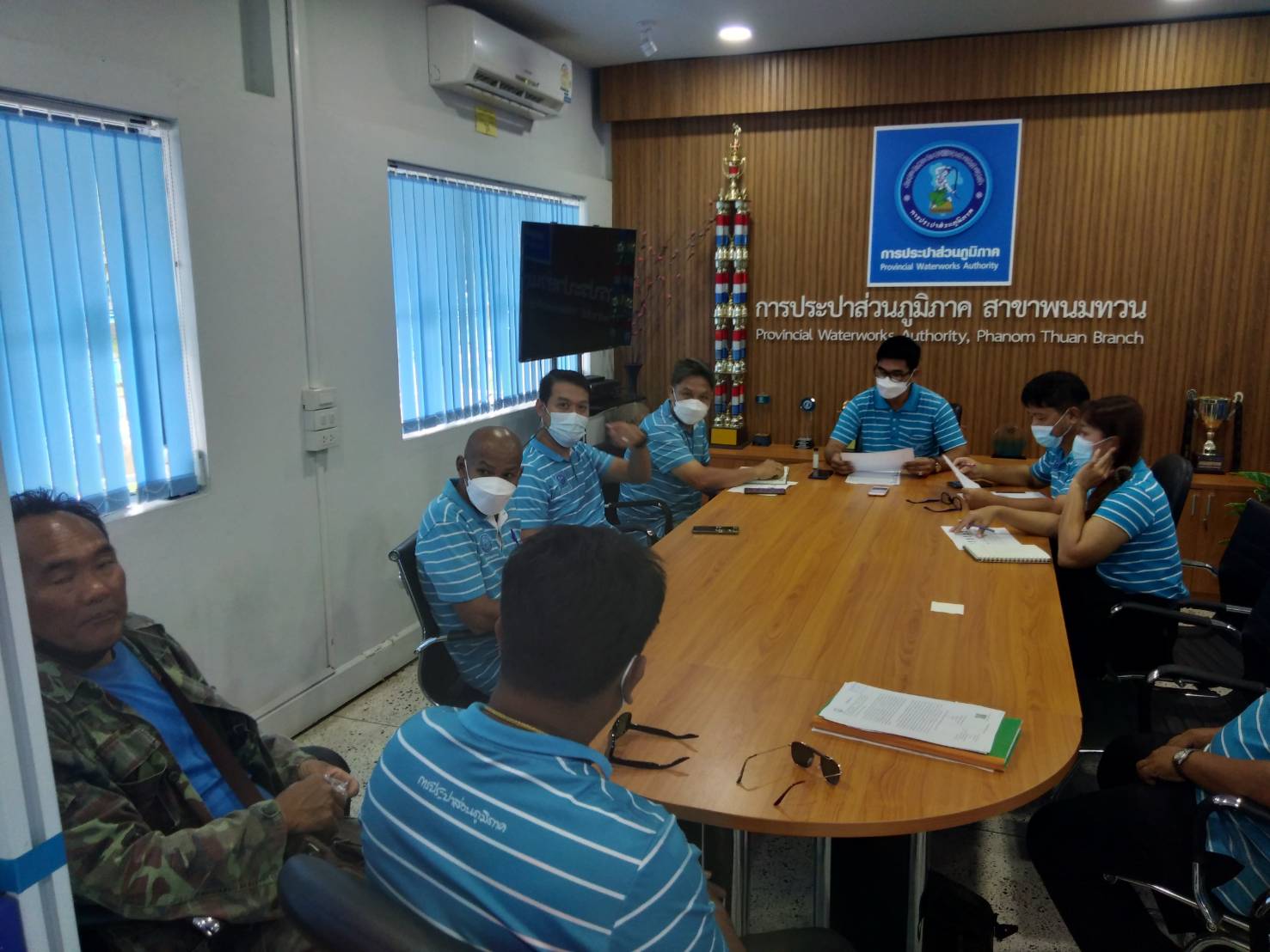 กปภ.สาขาพนมทวน จัดกิจกรรม Morning Talk ครั้งที่ 5/2565
