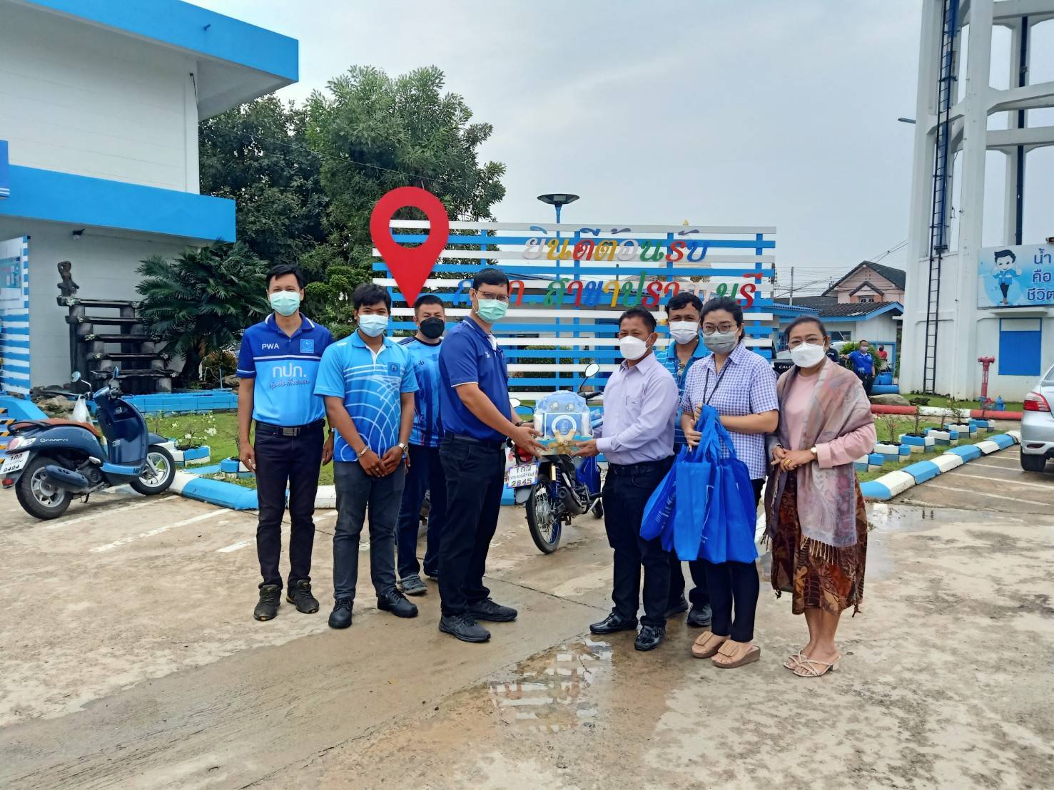 กปภ.สาขาปราณบุรี รับการตรวจคัดกรองหาเชื้อไวรัสโคโรน่าสร้างความเชื่อมั่นแก่ผู้ใช้บริการ