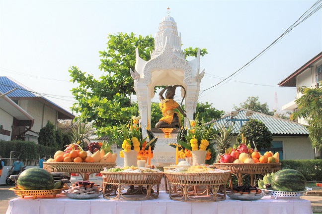 กปภ.ข.6 จัดพิธีบวงสรวงพระแม่ธรณีฯ และถวายเพลพระ เนื่องในวันสถาปนา กปภ. ครบ 43 ปี