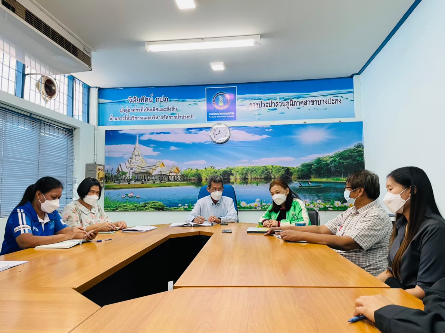 การประปาส่วนภูมิภาคสาขาบางปะกง จัดประชุม Morning Talk ครั้งที่ 4/2565