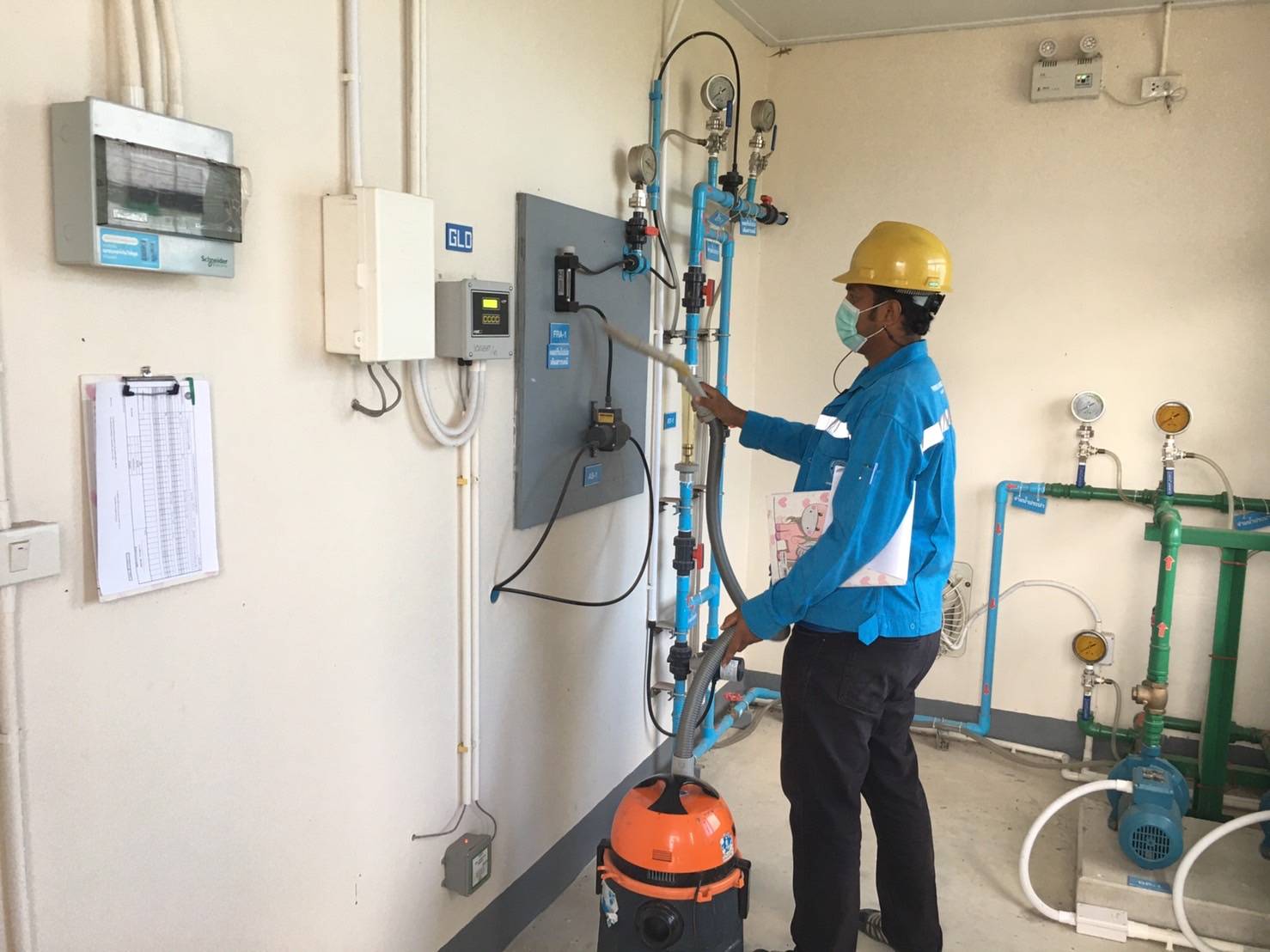กปภ.สาขากาญจนดิษฐ์ ดำเนินการบำรุงรักษาเชิงป้องกัน Preventive Maintenance (PM) ตามแผน ประจำเดือนมีนาคม 2565 ตรวจเช็ค/ซ่อมบำรุง และบันทึกระบบฐานข้อมูลเครื่องจักร/อุปกรณ์ระบบผลิต