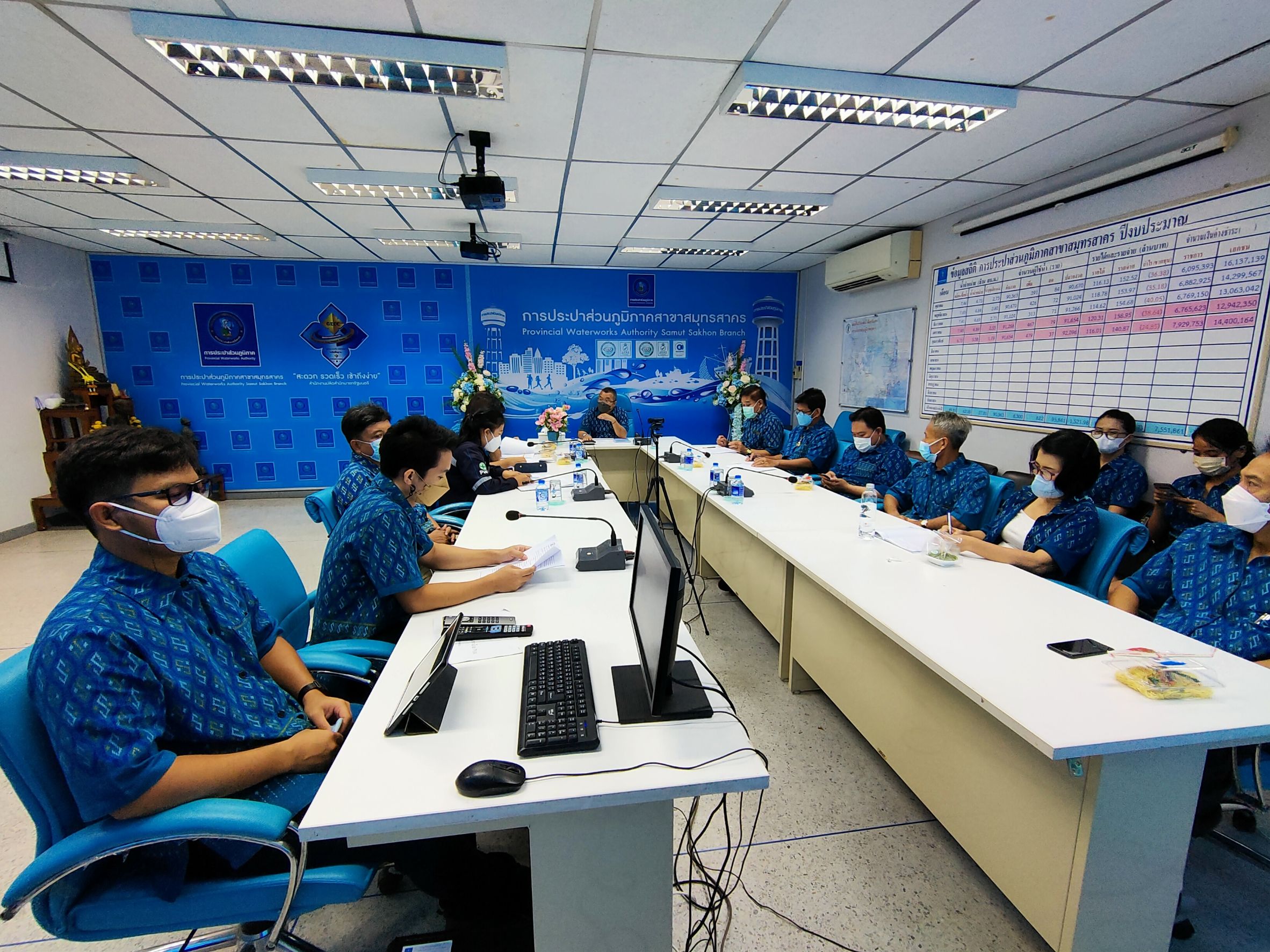 กปภ.สาขาสมุทรสาคร จัดกิจกรรมสนทนายามเช้า Morning Talk ประจำเดือนเมษายน 2565