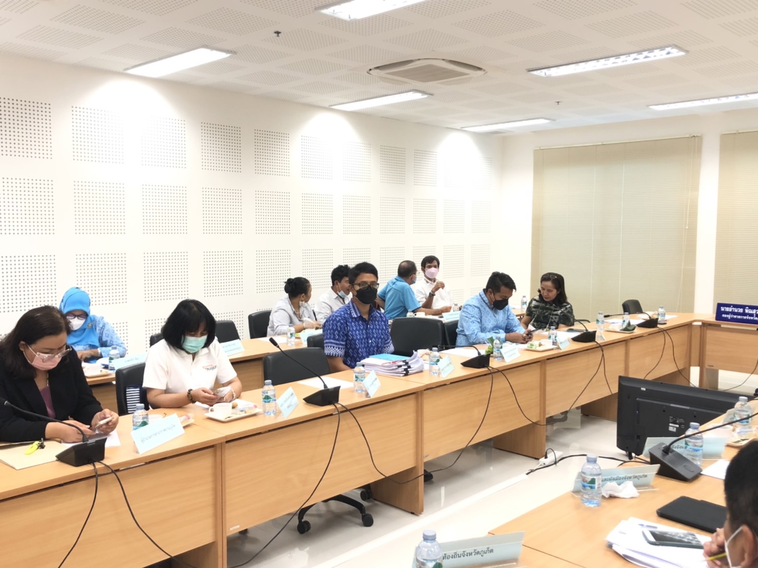 กปภ.สาขาภูเก็ต  เข้าร่วมประชุมคณะกรรมการบริหารงานจังหวัดแบบบูรณาการจังหวัด (ก.บ.จ.ภูเก็ต) ครั้งที่4/ปีงบประมาณ พ.ศ. 2565
