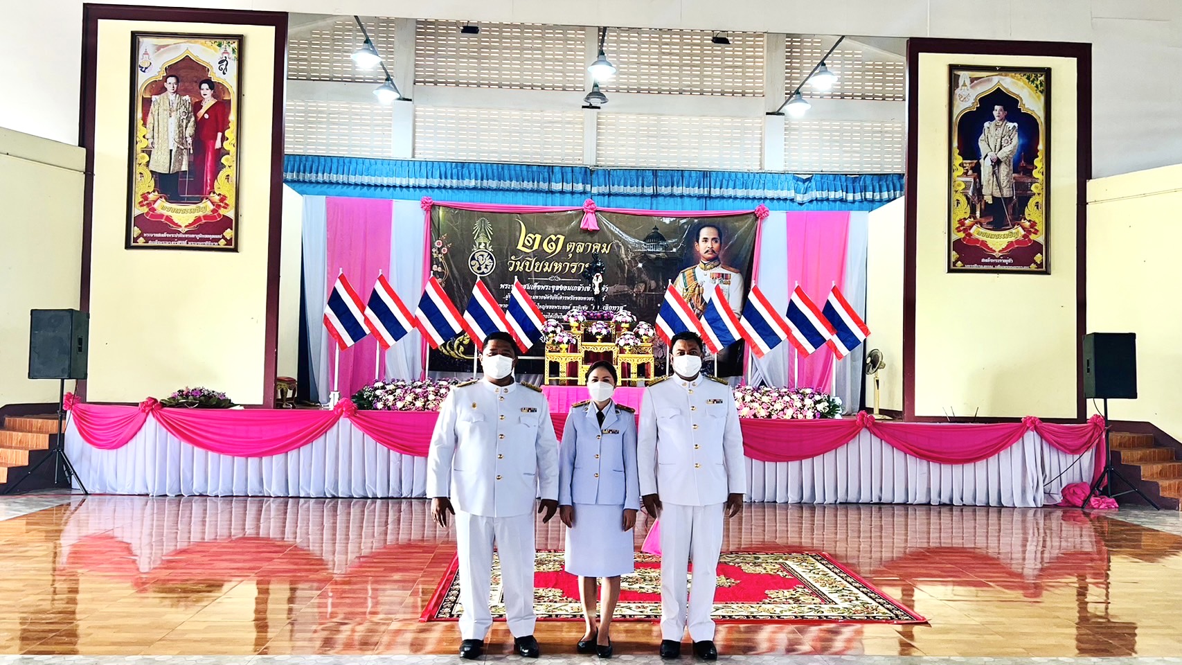 การประปาส่วนภูมิภาคสาขาไชยา เข้าร่วมพิธีวางพวงมาลา เนื่องในวันปิยมหาราช ณ ศาลาประชาคมอำเภอไชยา