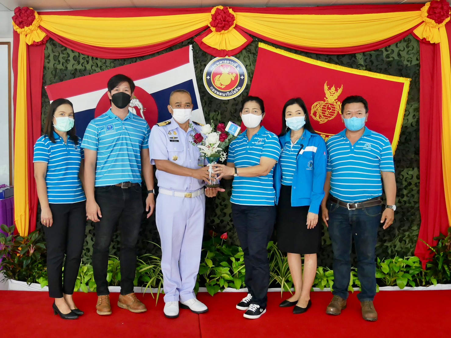 การประปาส่วนภูมิภาคสาขากระบี่ ร่วมพิธีเนื่องในวันคล้ายวันสถาปนา กรมทหารราบที่ 2 กองพลนาวิกโยธิน หน่วยบัญชาการนาวิกโยธิน บ้านอ่าวเสี้ยว ต.หนองทะเล อ.เมืองกระบี่ จ.กระบี่