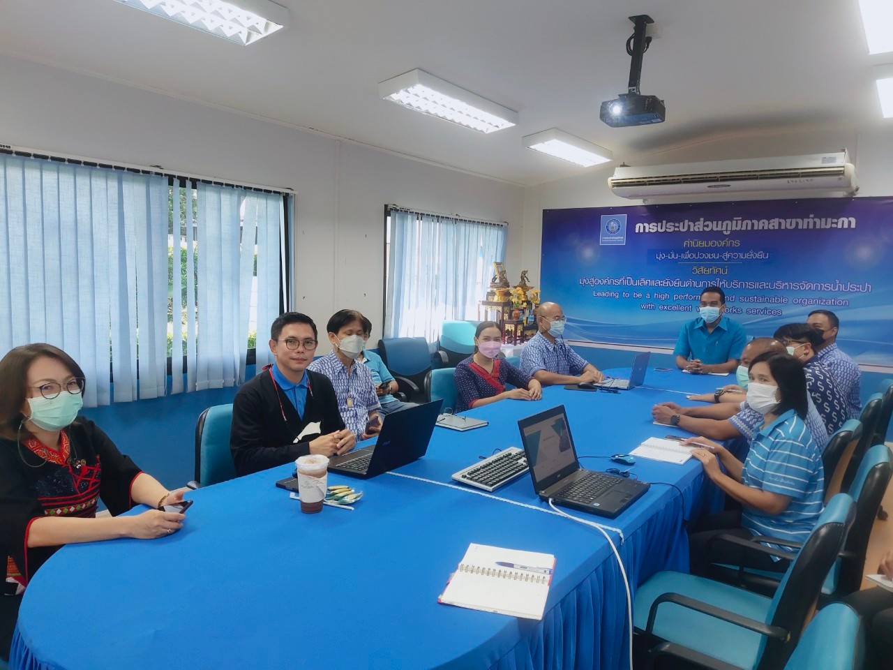 กปภ.สาขาท่ามะกา ได้จัดประชุม เรื่อง การสร้าง และใช้งาน Line OA เพื่อเป็นช่องทางสื่อสารออนไลน์อีกช่องทางหนึ่งที่สามารถเข้าถึงลูกค้าและผู้สนใจได้ทันทีทันใด เพิ่มประสิทธิภาพในการสื่อสาร